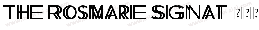 The Rosmarie Signat字体转换